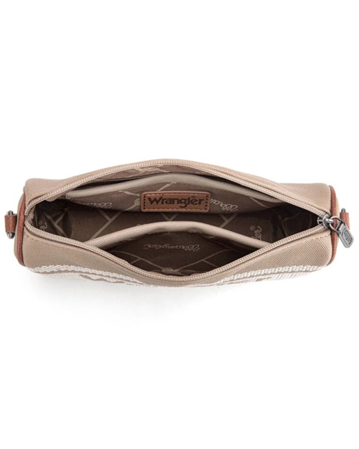 Image #2 - Wrangler Women's Logo Hobo Shoulder Bag, Beige, hi-res