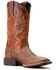 Image #1 - Ariat Men's Sport Rider Performance Western Boots - Broad Square Toe, Brown, hi-res