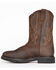 Image #3 - Cody James Men's Western Pull On Work Boots - Soft Toe, Brown, hi-res