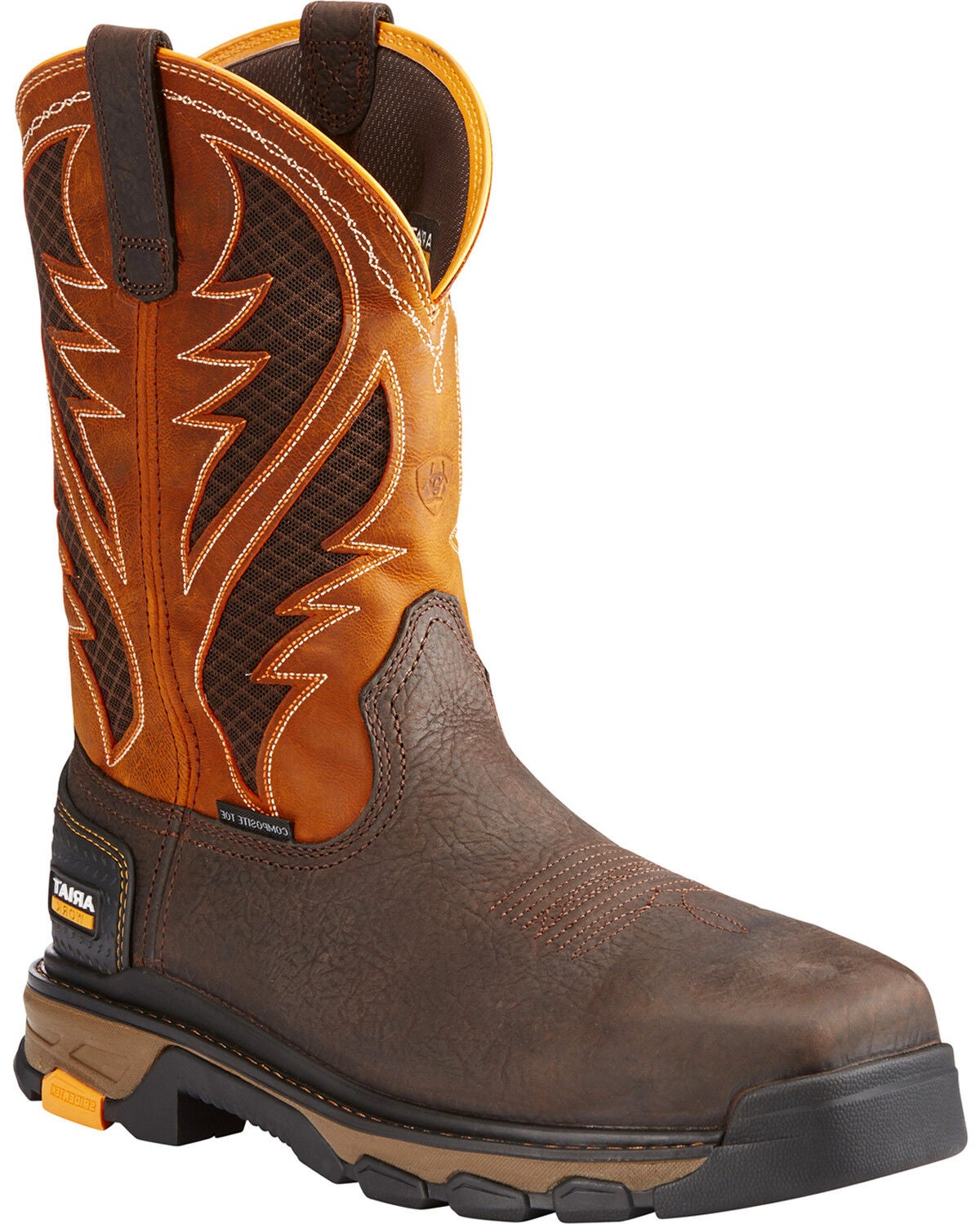 ariat boots orange