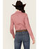 Image #4 - Ariat Women's Boot Barn Exclusive Team Kirby Medallion Print Long Sleeve Button-Down Stretch Western Shirt, Rose, hi-res