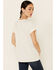 Cut & Paste Women's Explore More Desert Graphic Short Sleeve Tee , Ivory, hi-res