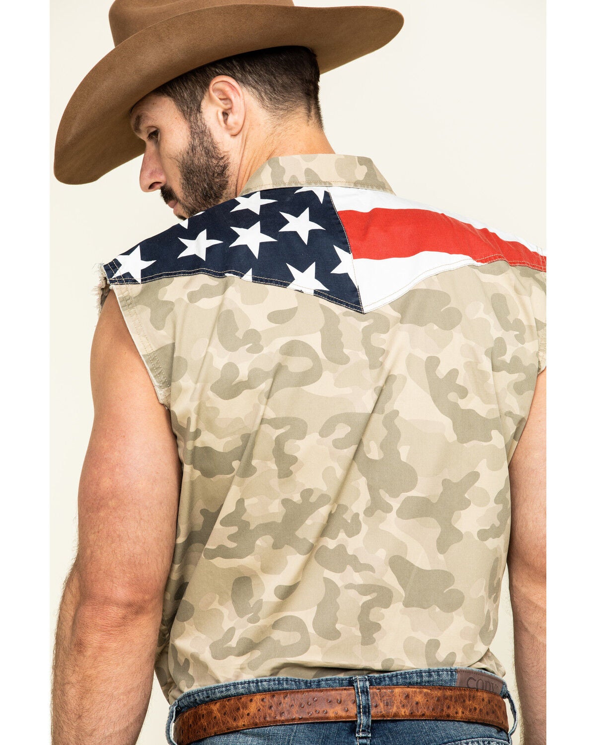 Image #5 - Cody James Men's Camo Bubba Sleeveless Western Shirt, , hi-res