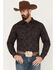 Image #1 - Moonshine Spirit Men's Stage Light Long Sleeve Snap Western Shirt, Grey, hi-res