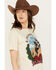Image #2 - Ariat Women's Embellished Ranch Rodeo Short Sleeve Graphic Tee, Ivory, hi-res