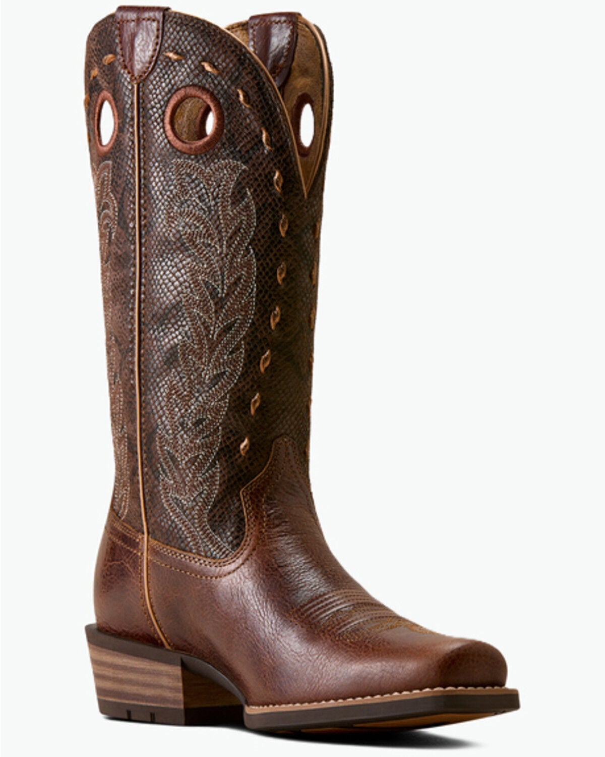 Image #1 - Ariat Women's Lucera Performance Western Boots - Square Toe, Brown, hi-res