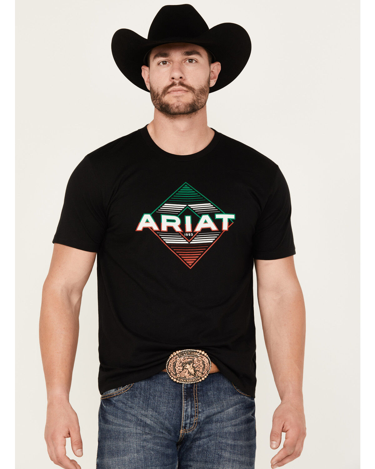 Image #1 - Ariat Men's Durango Diamond Logo Short Sleeve Graphic T-Shirt, , hi-res