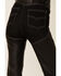 Image #3 - Understated Leather Women's Cowboy Denim & Leather Fringe Chap Jeans, Black, hi-res