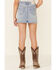 Rock & Roll Denim Girls' Light Wash Seamed Front Denim Skirt , Blue, hi-res