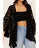 Image #3 - Cotton & Rye Women's Lace Kimono, Black, hi-res