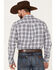 Cody James Men's Tonight Small Plaid Button Down Western Shirt , White, hi-res