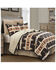 Image #1 - HiEnd Accents Yosemite Reversible 3-Piece King Quilt Set, Brown, hi-res