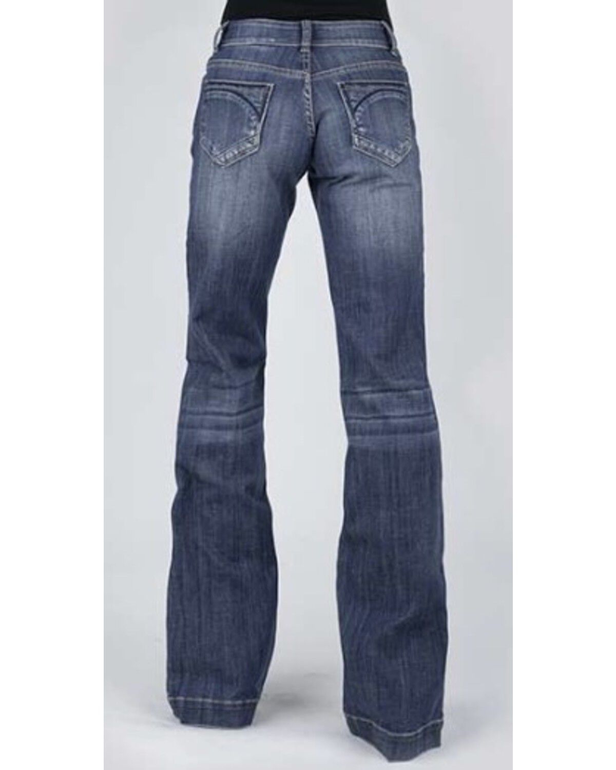 Image #1 - Stetson Women's 214 Trouser Jeans, Blue, hi-res