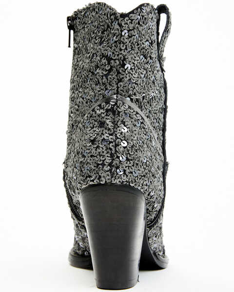 Image #5 - Shyanne Women's Dolly Western Booties - Medium Toe, Silver, hi-res