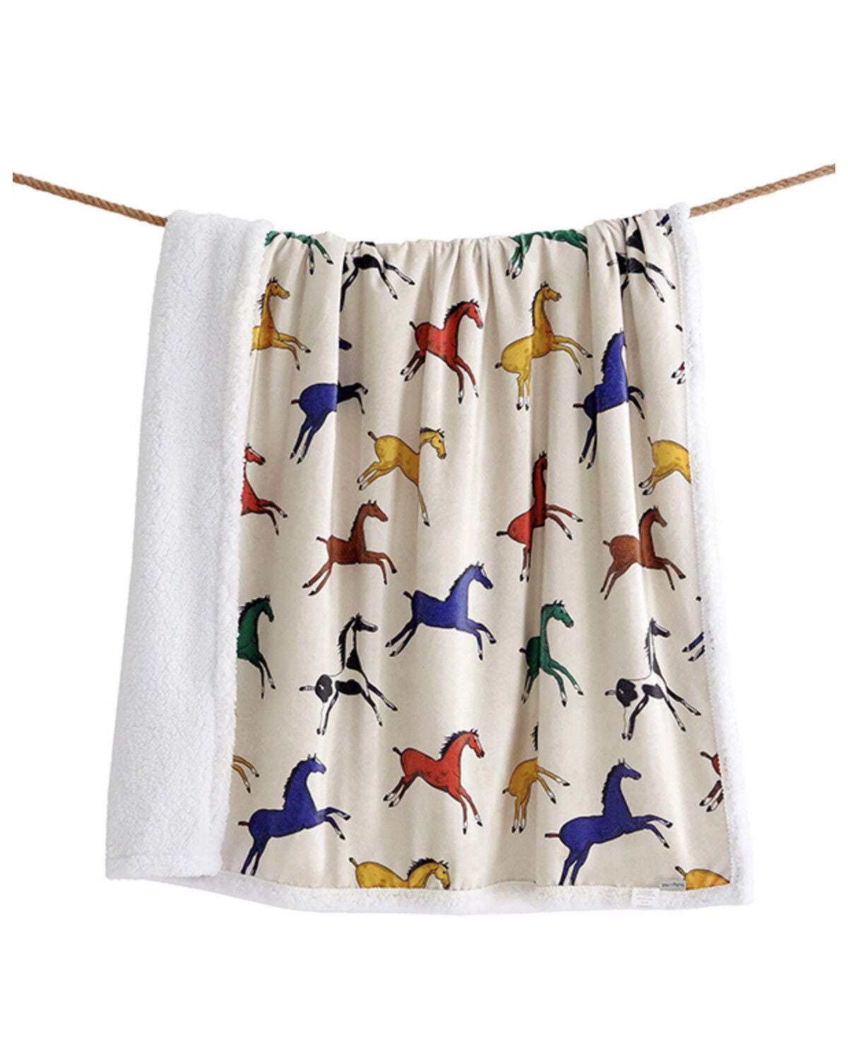 HiEnd Accents Wild Horse Sherpa Throw