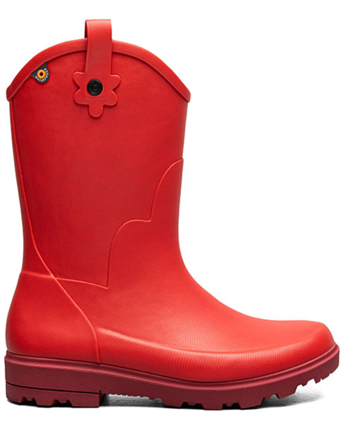 Image #2 - Bogs Girls' Lil' Jolene Rain Boots, Red, hi-res