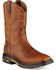Ariat Workhog Pull-On Work Boots - Square Toe, Toast, hi-res