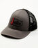 Image #1 - Justin Men's Embroidered Logo Mesh Back Baseball Cap, Grey, hi-res