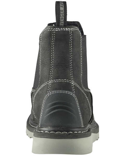 Image #4 - Avenger Men's Waterproof Wedge Work Boots - Soft Toe, Black, hi-res