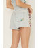 Image #4 - Blank NYC Women's Light Wash High Rise Floral Embroidered Denim Shorts, Light Wash, hi-res