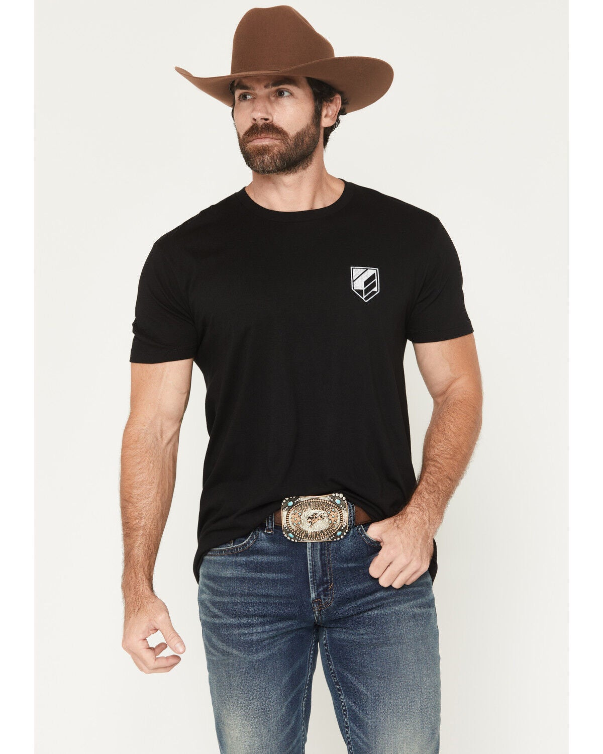 Image #2 - RANK 45&reg; Men's USA Bull Short Sleeve Graphic T-Shirt, Black, hi-res