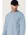 Image #2 - Hawx Men's Forge Long Sleeve Work T-Shirt, Light Blue, hi-res