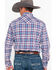 Rock & Roll Denim Men's Double Dye Plaid Long Sleeve Western Shirt , Grey, hi-res