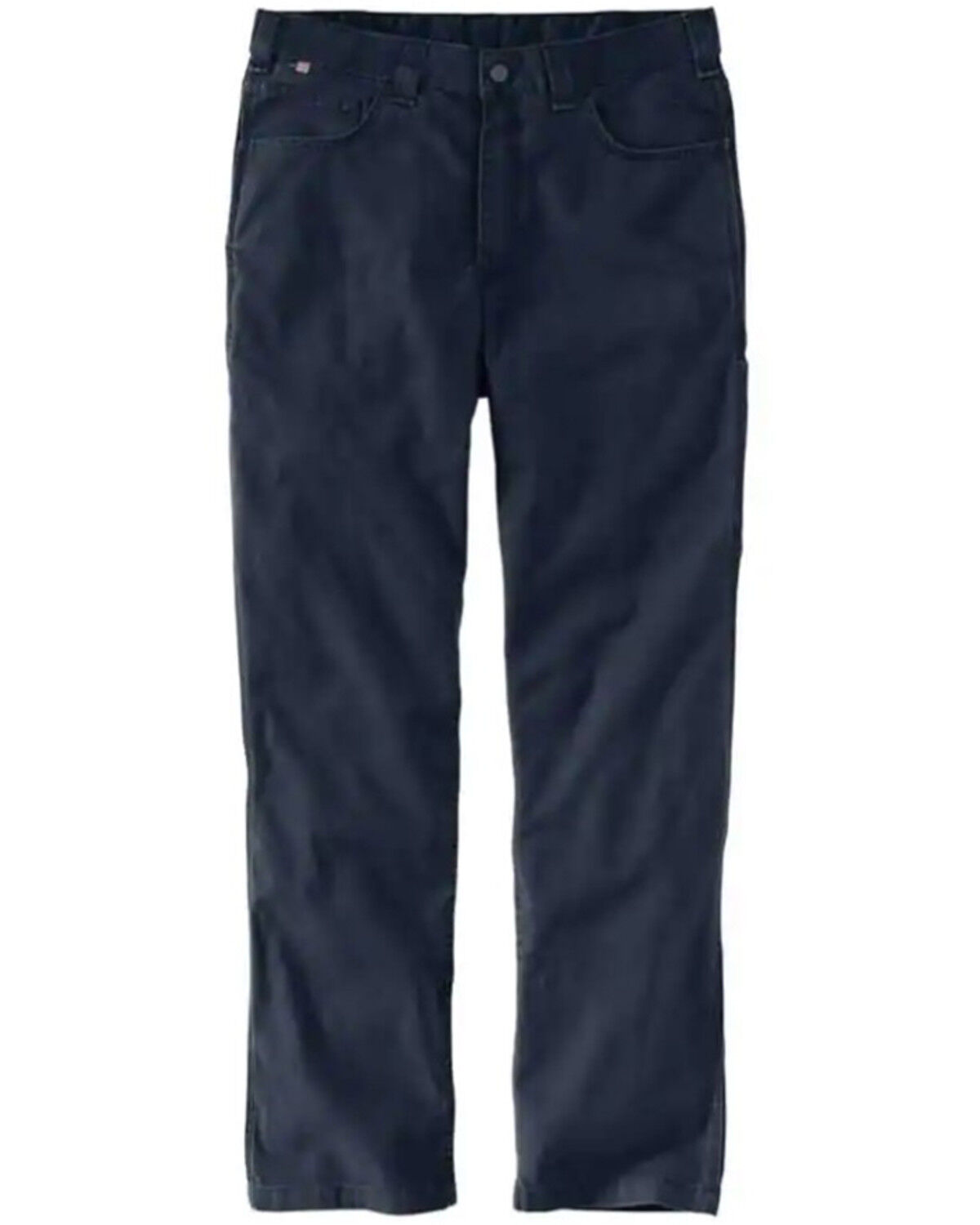 Image #1 - Carhartt Men's FR Rugged Flex® Relaxed Canvas Work Pants, Navy, hi-res