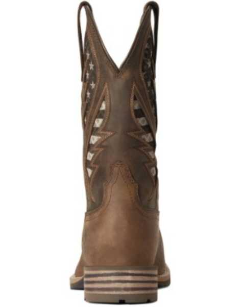 Image #3 - Ariat Men's Hybrid VentTEK Western Boots - Broad Square Toe, Brown, hi-res