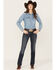 Image #3 - Ariat Women's Aubree Straight Missouri Jeans, Dark Wash, hi-res
