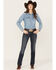 Image #3 - Ariat Women's R.E.A.L Aubree Straight Missouri Jeans, Dark Wash, hi-res