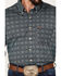 Image #3 - Rock & Roll Denim Men's Medallion Print Stretch Long Sleeve Button-Down Shirt, Teal, hi-res