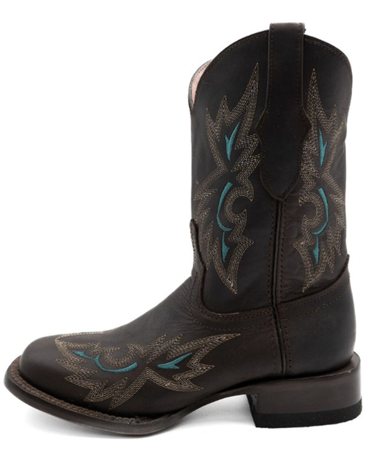 Image #3 - Ferrini Women's Betsy Western Boots - Broad Square Toe, Brown, hi-res