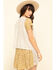 Image #2 - Vocal Women's Studded Fringe Vest, Sand, hi-res