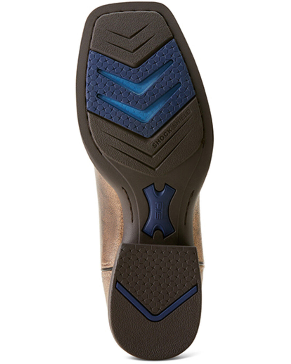 Image #5 - Ariat Men's Brush Creek Performance Western Boots - Broad Square Toe, Beige, hi-res
