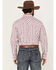 Image #4 - Wrangler Men's 20X Plaid Print Long Sleeve Button-Down Stretch Western Shirt, Wine, hi-res