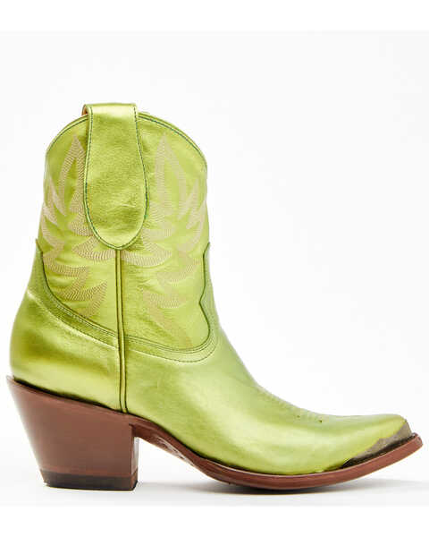 Image #2 - Idyllwind Women's Envy Metallic Fashion Leather Western Booties - Medium Toe , Green, hi-res