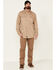 Image #2 - Ariat Men's FR Solid Long Sleeve Button Down Twill Work Shirt - Big, Beige/khaki, hi-res