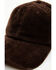 Image #2 - Cleo + Wolf Women's Solid Corduroy Ball Cap, Brown, hi-res