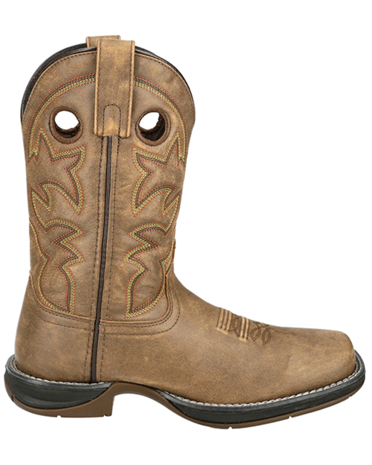 Image #2 - Smoky Mountain Women's Prairie Performance Western Boots - Broad Square Toe, Brown, hi-res