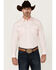 Image #1 - Gibson Trading Co Men's Campfire Solid Long Sleeve Pearl Snap Western Shirt, Pink, hi-res