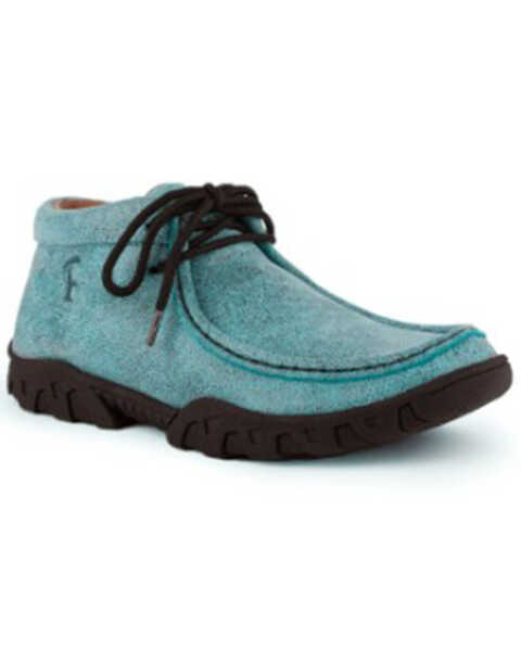 Ferrini Women's Rogue Turquoise Shoes - Moc Toe, Turquoise, hi-res