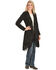 Image #2 - Scully Women's Boar Suede Fringed Maxi Coat, Black, hi-res