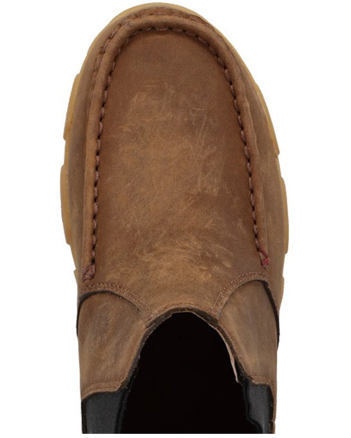 Image #6 - Twisted X Women's 4" Work Chelsea Driving Moc Shoes - Moc Toe, Brown, hi-res