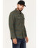 Brixton Men's Bowery Plaid Print Long Sleeve Button Down Flannel Shirt, Forest Green, hi-res