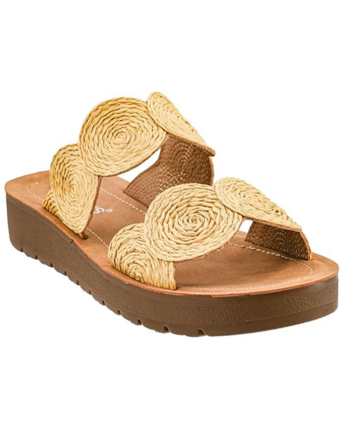 Image #1 - Corkys Women's Cheer Beaches Sandals, Natural, hi-res