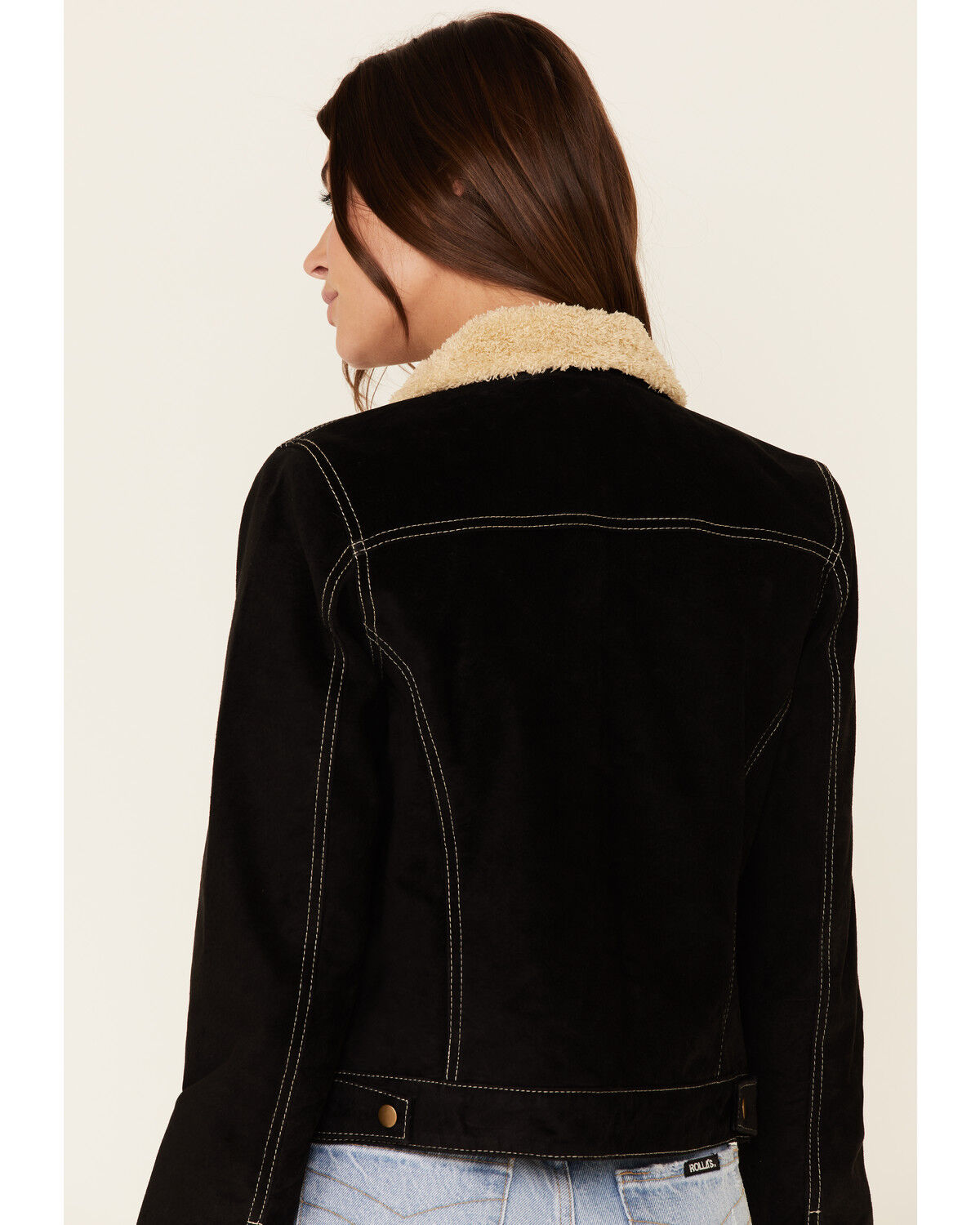 Image #5 - Scully Women's Faux Shearling Leather Jacket, Black, hi-res