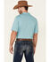 Image #4 - Cinch Men's ARENAFLEX Short Sleeve Polo Shirt , Light Blue, hi-res