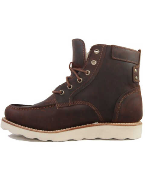 Image #3 - Superlamb Men's Dzo Work Boots - Soft Toe, Brown, hi-res