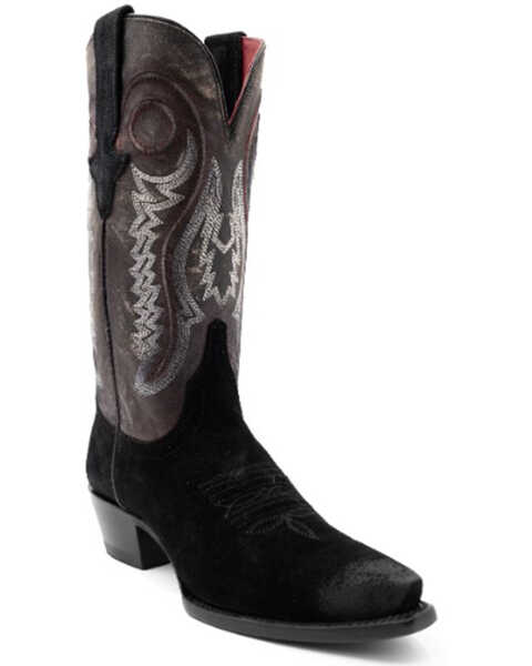Ferrini Women's Roughrider Western Boots - Snip Toe , Black, hi-res